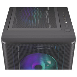 Endorfy skříň Ventum 400 ARGB / ATX / 4x120mm ARGB fan / 2xUSB 3.0 / USB-C / mesh panel / tvrzené sklo / černá