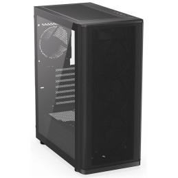 Endorfy skříň Ventum 400 Air / ATX / 4x120mm fan / 2xUSB 3.0 / USB-C / mesh panel / tvrzené sklo / černá