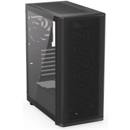 Endorfy skříň Ventum 400 Air / ATX / 4x120mm fan / 2xUSB 3.0 / USB-C / mesh panel / tvrzené sklo / černá