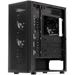Endorfy skříň Ventum 400 Air / ATX / 4x120mm fan / 2xUSB 3.0 / USB-C / mesh panel / tvrzené sklo / černá