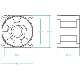ARCTIC ventilátor pro servery S4028-6K / 40x28mm / 6000rpm