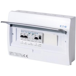 Solarmi ACZ1 osazený rozvaděč pro fotovoltaiku, jističe, chránič, 3,7kW 1f, backup