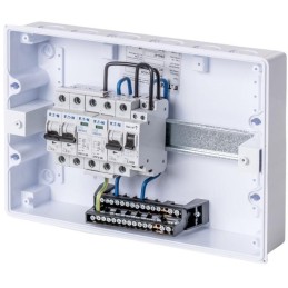 Solarmi ACZ1 osazený rozvaděč pro fotovoltaiku, jističe, chránič, 3,7kW 1f, backup