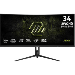 MSI Gaming MAG 342CQRF/ 34"/ 3440x1440/ VA/ 200Hz/ 0,5ms/ 300cd/m2/ 3500:1/ HDMI/ DP/ VESA/ černý
