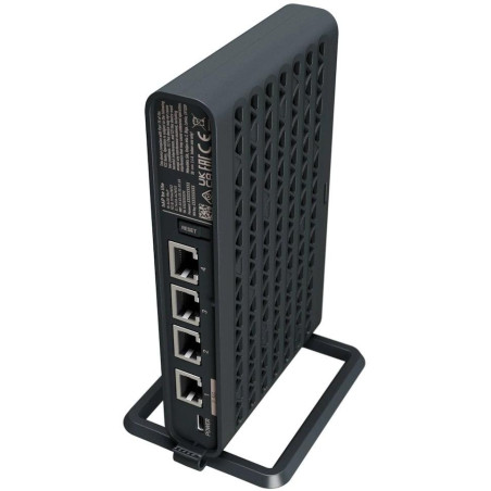 MikroTik hAP be lite, 1x 2,5 GbE, 3x GbE, 2.4+5GHz, 802.11b/g/n/ac/ax/be, Wi-Fi 7, PoE in, ROS 7, L4,  PSU, indoor