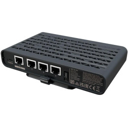 MikroTik hAP be lite, 1x 2,5 GbE, 3x GbE, 2.4+5GHz, 802.11b/g/n/ac/ax/be, Wi-Fi 7, PoE in, ROS 7, L4,  PSU, indoor