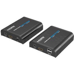 XtendLan HDMI přenos po LAN, vysílač a přijímač, UDP/Multicast, 100Mbps@1080p, přenos USB, funkce KVM
