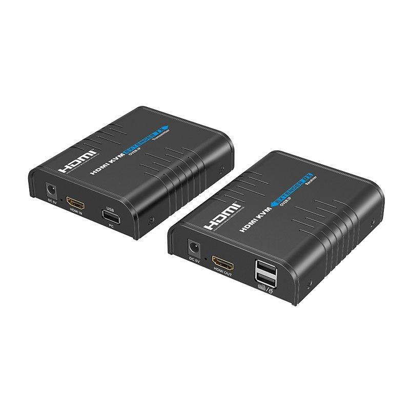 XtendLan HDMI přenos po LAN, vysílač a přijímač, UDP/Multicast, 100Mbps@1080p, přenos USB, funkce KVM