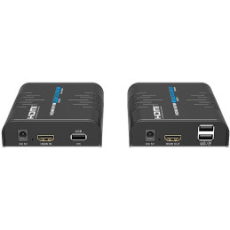 XtendLan HDMI přenos po LAN, vysílač a přijímač, UDP/Multicast, 100Mbps@1080p, přenos USB, funkce KVM