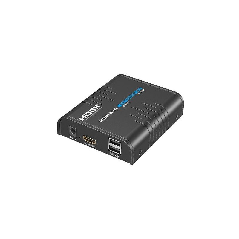 XtendLan HDMI přenos po LAN, pouze přijímač, UDP/Multicast, 100Mbps@1080p, přenos USB, funkce KVM