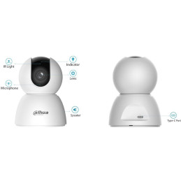 DAHUA IP kamera H4I/ vnitřní/ Wi-Fi/ 4Mpix/ objektiv 2,8mm/ H.265/ IR až 10m/ CZ app