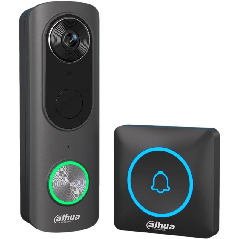 DAHUA chytrý bateriový videozvonek s bezdrátovým zvonkem VDKB01-BB/ Wi-Fi/ 4Mpix/ krytí IP65/ IR až 10m/ CZ app
