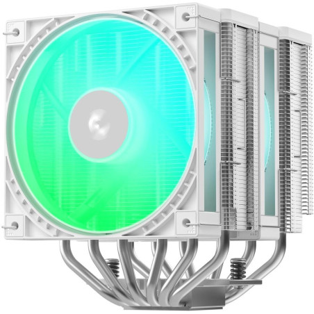 DEEPCOOL chladič AG620 G2 WH ARGB/ 2x 120mm fan / 6x heatpipes / PWM / pro Intel i AMD / bílý