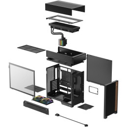 DEEPCOOL skříň CL6600 černá