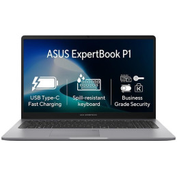 ASUS ExpertBook P1/ Core 3 100U/ 16GB DDR/ 512GB SSD/ Intel™ Graphics/ 15,6"FHD,matný/ W11P/ šedý