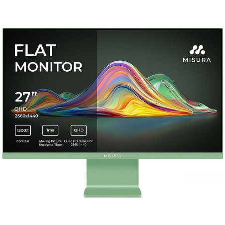 MISURA 27" LED VIVA P26M2741QKAP01/ IPS/ 2560x1440 (QHD)/ 1ms/ 350 cd/m2/ 1500:1/ HDMI/ DP/ USB-C/ pistáciově zelená