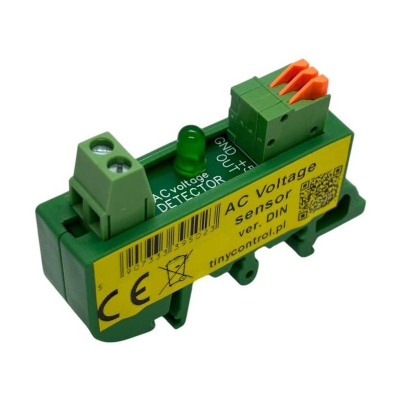 TINYCONTROL senzor síťového napětí  na DIN lištu pro LK3 & LK4