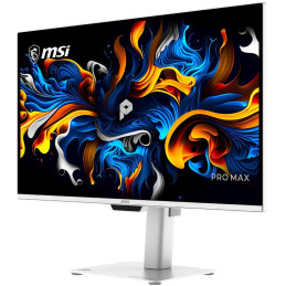 MSI Gaming PRO MAX 271UPXW12G/ 26,5"/ 3840x2160 / OLED/ 0,03ms/ 120Hz/ 250cd/m2/ 1500000:1/ HDMI/ DP/ VESA/ bílý