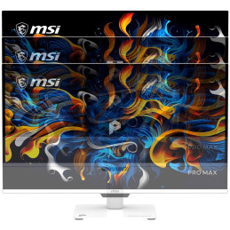 MSI Gaming PRO MAX 271UPXW12G/ 26,5"/ 3840x2160 / OLED/ 0,03ms/ 120Hz/ 250cd/m2/ 1500000:1/ HDMI/ DP/ VESA/ bílý