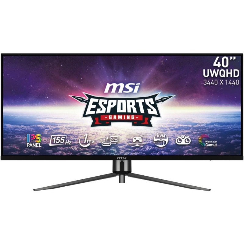 MSI Gaming MAG401QR/ 40"/ 3440x1440 / IPS/ 1ms/ 155Hz/ 400cd/m2/ 1000:1/ HDMI/ DP/ USB/ VESA/ černý