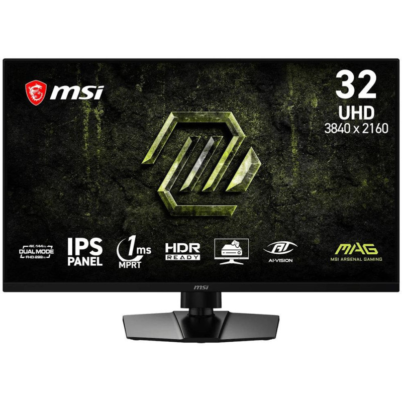 MSI Gaming MAG 321UPD E14/ 31.5"/ 3840x2160/ IPS/ 1ms/ 144Hz/ 300cd/m2/ 1500:1/ HDMI/ DP/ VESA/ černý