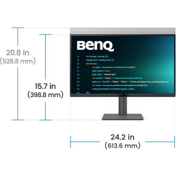 BENQ 27" LED RD270Q/ 2560x1600/ IPS panel/ 1300:1/ 5ms/ HDMI/ DP/USB-C/Pivot/výškově nast./ eye care features/ černý