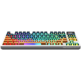 MSI herní klávesnice FORGE GK600 TKL Mars/ bezdrátová 2,4GHz+BT/ mechanická/ RGB/ USB-C/ display/ CZ+SK layout