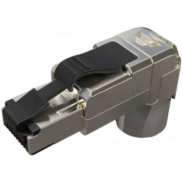 Solarix Konektor MPTL 90° RJ45 CAT6 STP samořezný SXRJ45-6-STP-BK-SA-U