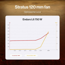 Endorfy zdroj Enduro L6 750W / ATX3.1 / 120mm fan /  80Plus Gold