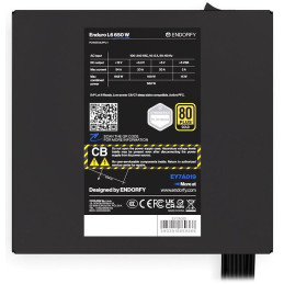Endorfy zdroj Enduro L6 650W / ATX3.1 / 120mm fan /  80Plus Gold