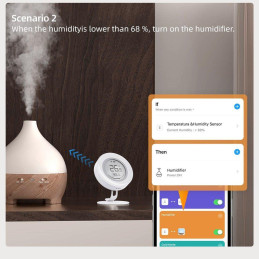 IMMAX NEO SMART senzor teploty a vlhkosti, s dipslejem, Zigbee 3.0, TUYA