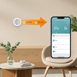 IMMAX NEO SMART senzor teploty a vlhkosti, s dipslejem, Zigbee 3.0, TUYA