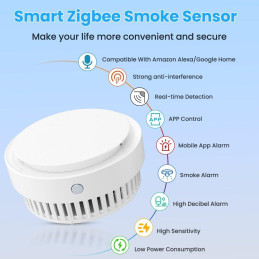 IMMAX NEO SMART kouřový senzor, Zigbee 3.0, TUYA