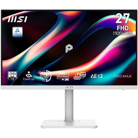MSI PRO MAX 271PHW E14/ 27"/ 1920x1080/ IPS/ 4ms/ 144Hz/ 300cd/m2/ 1500:1/ HDMI/ VESA/ bílý