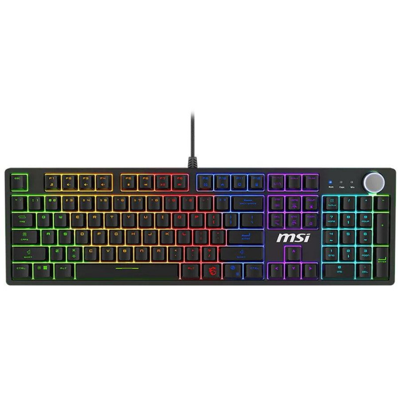MSI herní klávesnice FORGE GK320 Red/ drátová/ mechanická/ RGB podsvícení/ USB/ CZ+SK layout