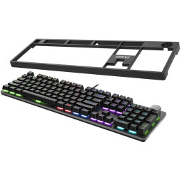 MSI herní klávesnice FORGE GK320 Red/ drátová/ mechanická/ RGB podsvícení/ USB/ CZ+SK layout