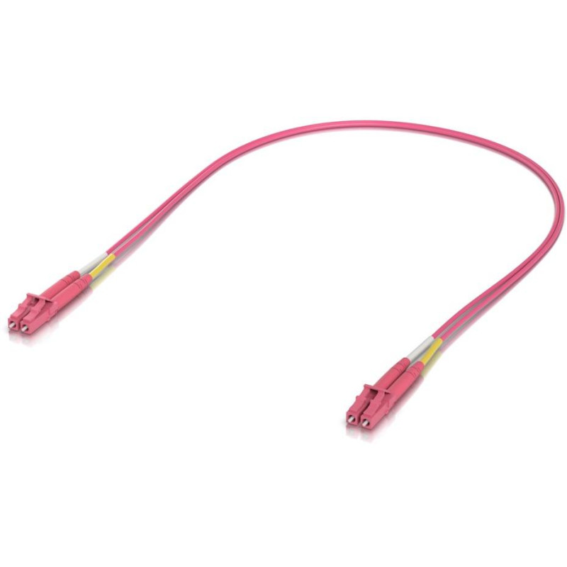 Ubiquiti OM4 Duplex LC UPC Fiber Patch Cable 0.5m - Multi-mode patch kabel, duplex LC, délka 0.5m