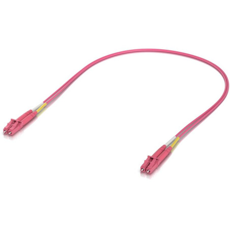 Ubiquiti OM4 Duplex LC UPC Fiber Patch Cable 0.5m - Multi-mode patch kabel, duplex LC, délka 0.5m