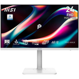MSI PRO MAX 241PHW E14/ 24"/ 1920x1080/ IPS/ 4ms/ 144Hz/ 300cd/m2/ 1500:1/ HDMI/ DP/ USB/ VESA/ bílý