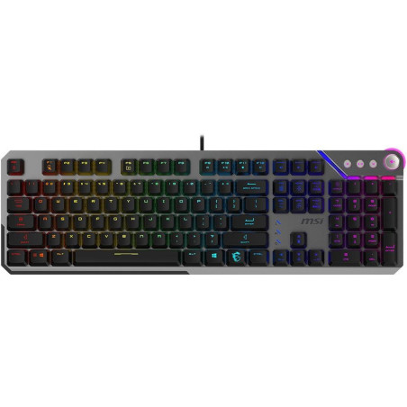 MSI herní klávesnice STRIKE 600 V2 Silent/ drátová/ mechanická/ RGB podsvícení/ USB/ CZ+SK layout