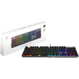 MSI herní klávesnice STRIKE 600 V2 Silent/ drátová/ mechanická/ RGB podsvícení/ USB/ CZ+SK layout