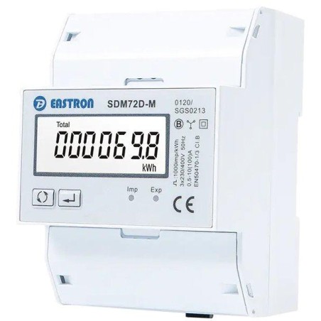 Eastron SDM72D-MID, multifunkční elektroměr, třífázový, 100A