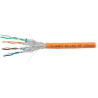 PLANET Elite kabel SFTP, drát, Cat7, 4pár, 600MHz, LS0H, stíněný každý pár, oranžový, B2ca, s1, d1, a1, balení 500m