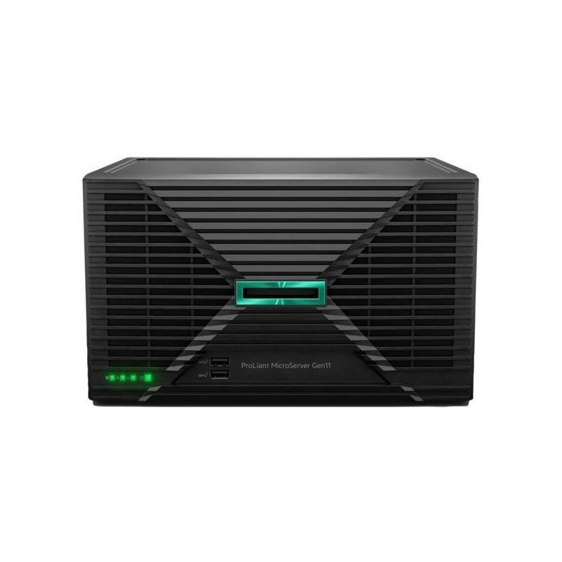 HPE PL MicroServer Gen11 G7400 (3.7/2C4T/46W) 16G VROC 4LFF-NHP 1TB HDD 4p1G NBD111 iLo port (P65741-B21)