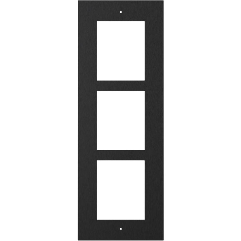 2N IP Verso - Rám pro instalaci do zdi, 3 moduly - černá