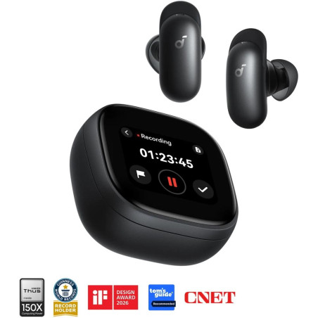 Anker Soundcore Liberty 5 Pro Max/ Sluchátka/ Bluetooth/ ANC/ Display/ černá