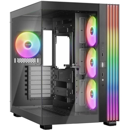 POŠKOZENÝ OBAL - Be quiet! skříň LIGHT BASE 600LX / ATX / 4x 120mm ARGB fan / 2xUSB 3.0 / USB-C / panoramatická / černá