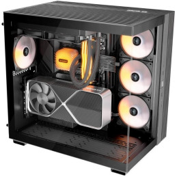 POŠKOZENÝ OBAL - Be quiet! skříň LIGHT BASE 600LX / ATX / 4x 120mm ARGB fan / 2xUSB 3.0 / USB-C / panoramatická / černá