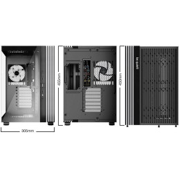 POŠKOZENÝ OBAL - Be quiet! skříň LIGHT BASE 600LX / ATX / 4x 120mm ARGB fan / 2xUSB 3.0 / USB-C / panoramatická / černá