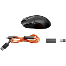 Be quiet! myš DARK PERK Ergo / bezdrátová / ultralehká / PixArt PAW3950 / výdrž 110 hodin /ergonomická / IO center/černá